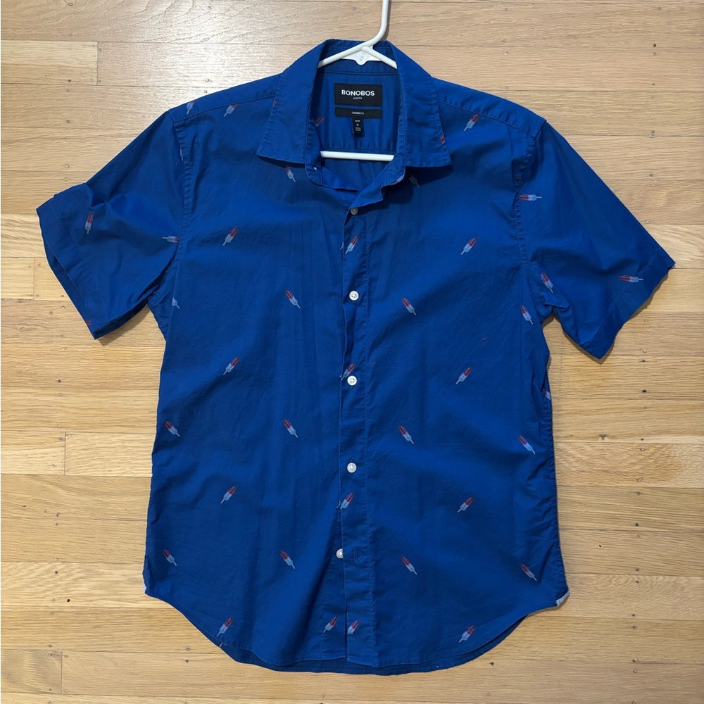 Bonobos Royal Blue Stretch Shirt